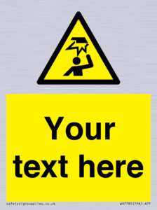 Custom warning overhead obstacle